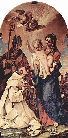 Sebastiano Ricci Erscheinung der Madonna vor dem Hl. Bruno von Koln und den Hl Germany oil painting art